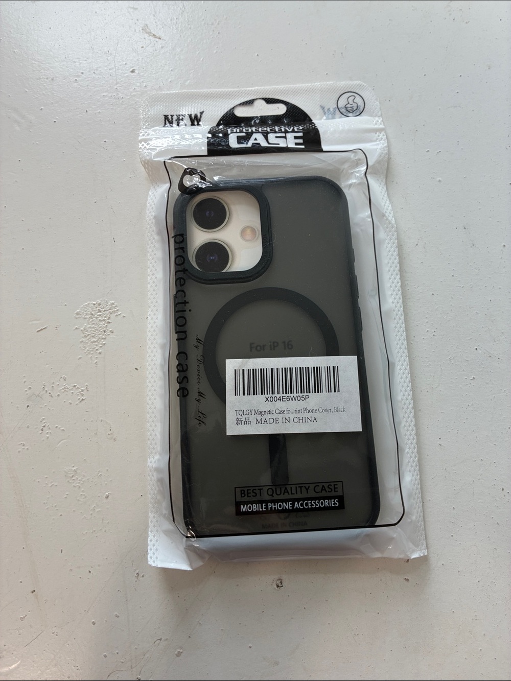 TQLGY iPhone 16 Magnetic MagSafe Black Phone Case